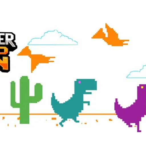 2 Player Dino Run - Play now on funclicker.app