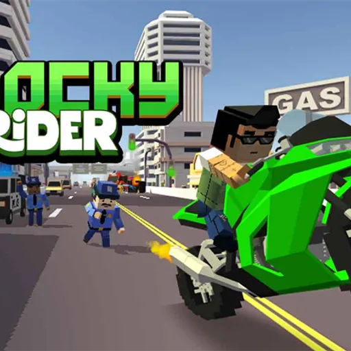 Blocky Rider - Play now on funclicker.app