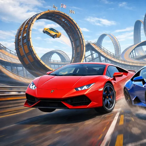 Cool SuperCar Stunts PvP Thumbnail - Play now on funclicker.app