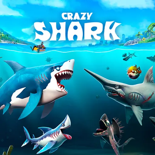 Crazy Shark - Play now on funclicker.app