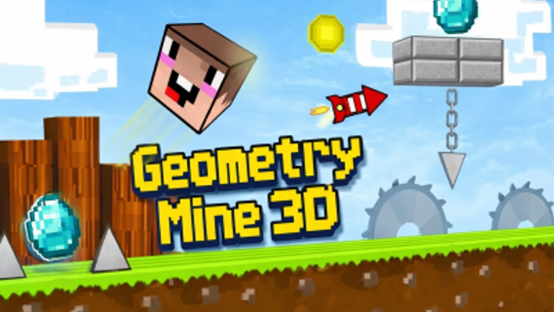 Geometry Mine 3D: Voxel Platformer Game | funclicker.app