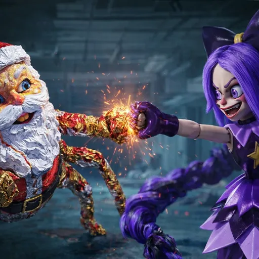 Goo Goo Gaga Santa Claus vs Poppy Playtime 5 - Play now on funclicker.app