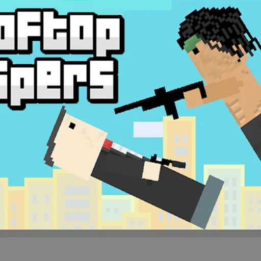 Rooftop Snipers - Play now on funclicker.app