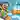 Ski Frenzy atmospheric background - funclicker.app
